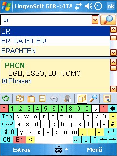 LingvoSoft Dictionary 2009 German <-> Italian 4.1.88 screenshot
